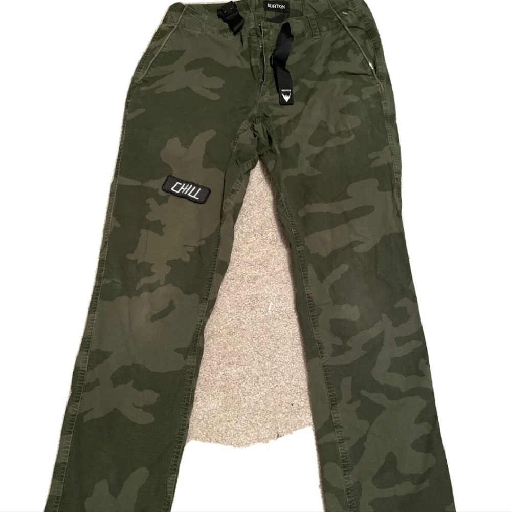 Men's button camouflage pants